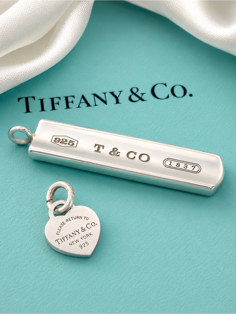 Authentic Tiffany & Co. Pendant/Charm Set
